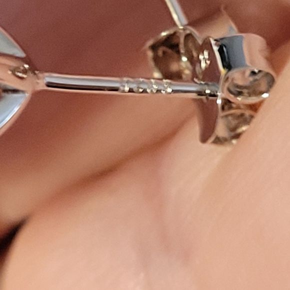 1.6cw 3cttw Certified vvs1 color D 6mm Round moissonite diamond studs - Picture 7 of 16